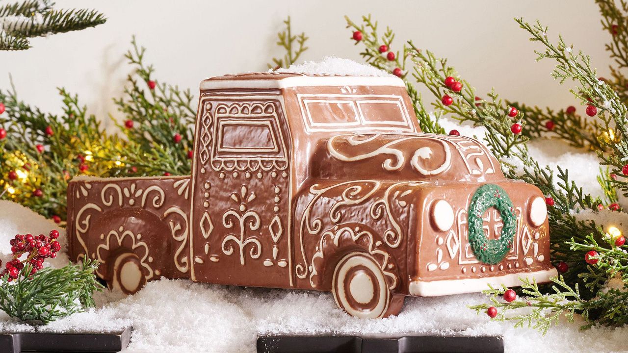 Pottery Barn Christmas Collection 2025 - Handcrafted Ceramic Gingerbread Truck