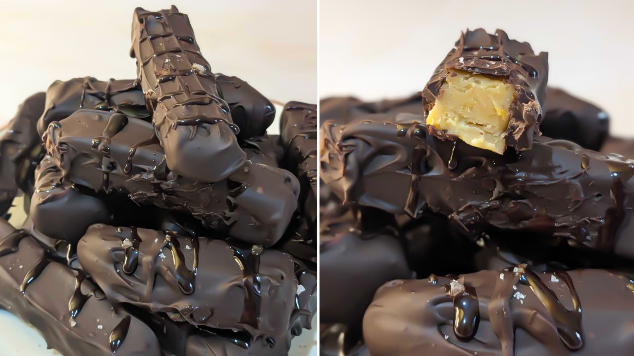 Pumpkin Chocolate Truffle Bars - 1