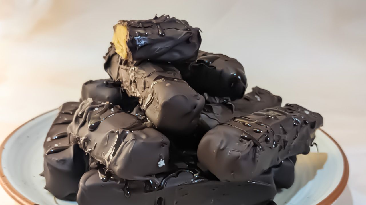 Pumpkin Chocolate Truffle Bars - 7