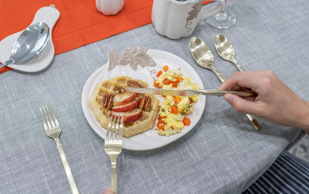Pumpkin Shaped Ceramic Small Dining Plates