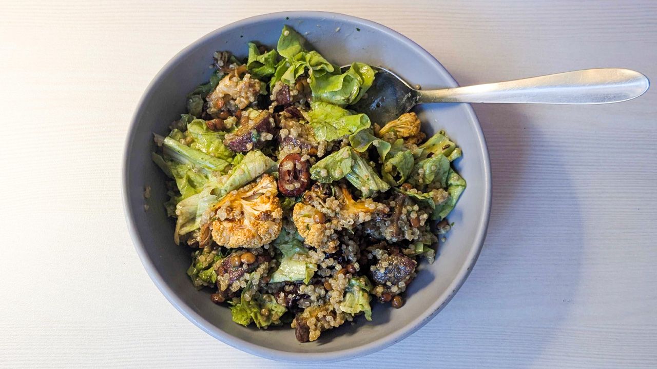 Roasted Cauliflower and Quinoa Salad Recipe