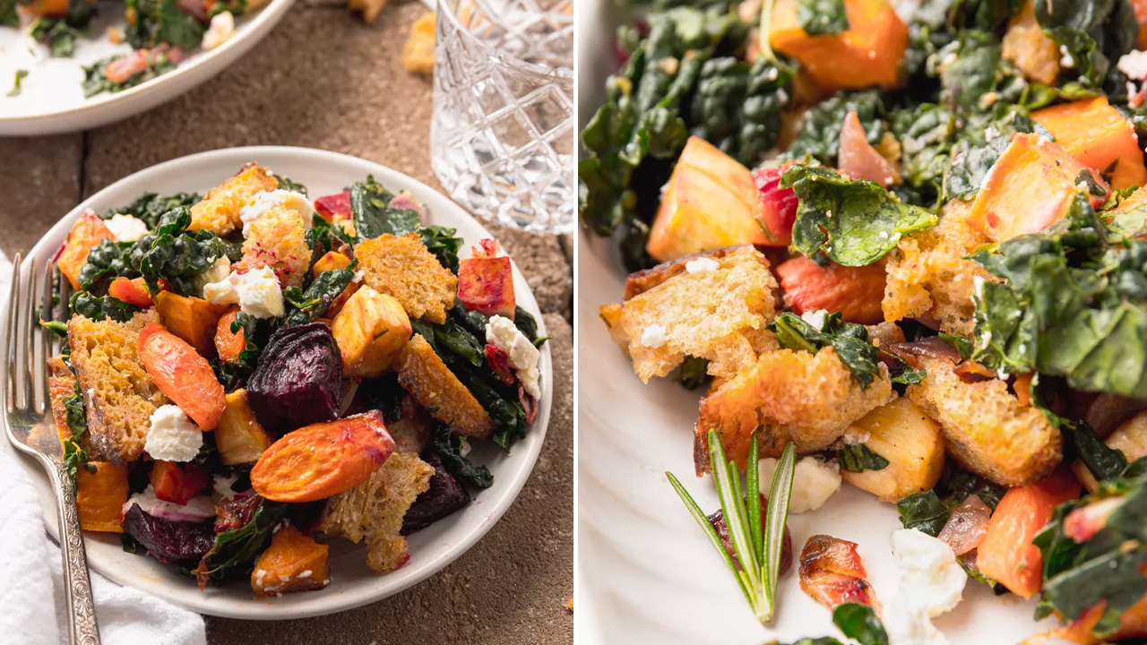 Roasted Root Vegetable Panzanella