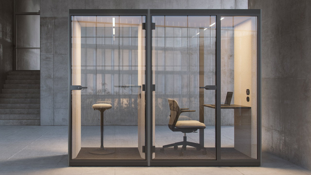 SONUS-S+-acoustic-office-pod-at-workspace-design-show-2025