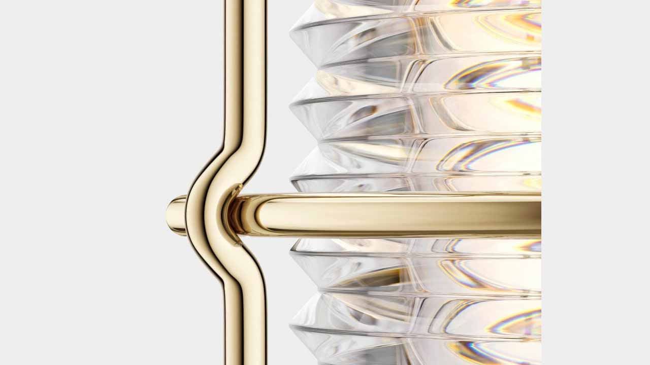 Sailing Lantern by Jony Ive golden framing