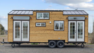 Extra-Wide Shasta Tiny House Pairs Airy, Light-Filled Living With Clever Modern Design Shasta tiny house on wheels