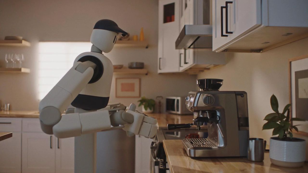 Sunday Robotics’ Memo House Robot making espresso shot