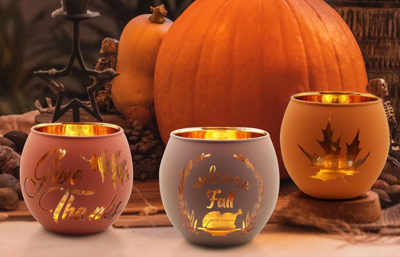 Thanksgiving Votive Candle Holder