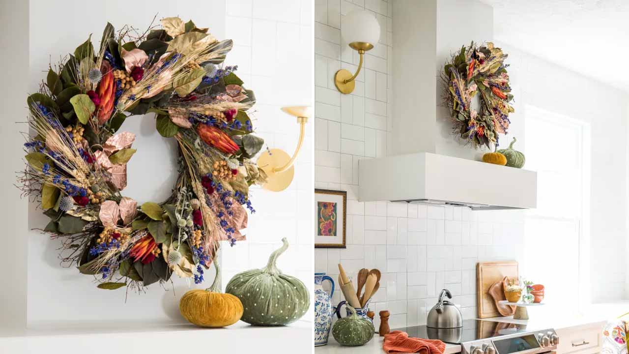 Thanksgiving fireplace décor 4