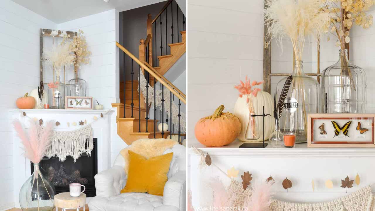 Thanksgiving fireplace décor 7