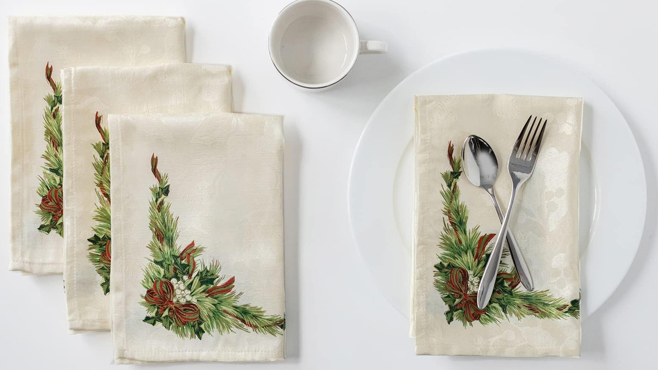 The Benson Mills Printed Cloth Napkins have a lovely textured effect
