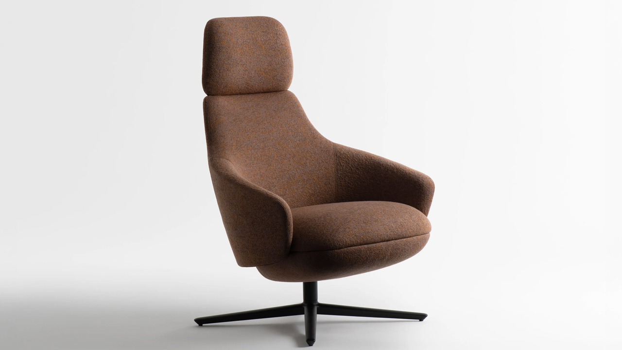 The Calma Lounge chair has soft and cushy seat with headrest