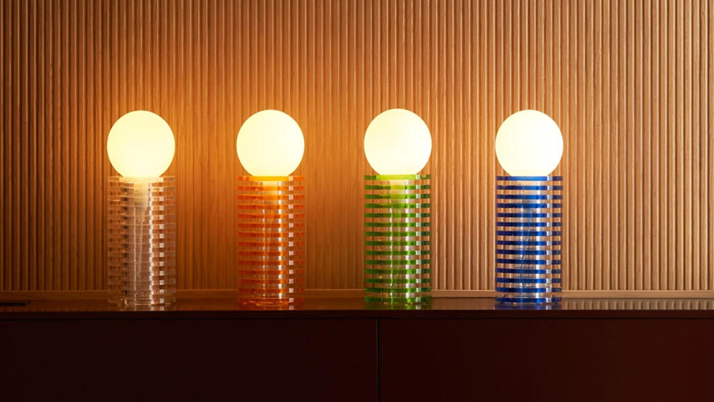 The Lampake table lamp evokes playfulness and childhood nostalgia