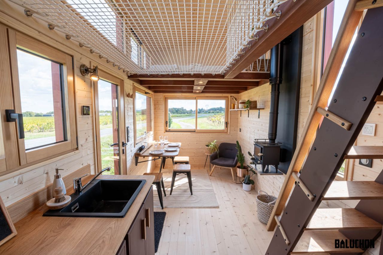 Tiny House in the Woods by Baluchon