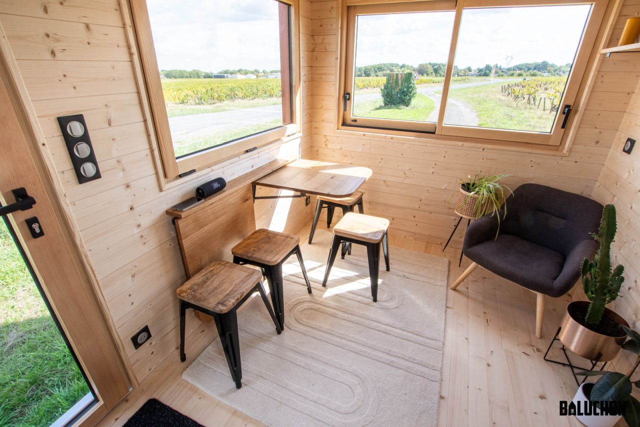 Tiny House in the Woods by Baluchon