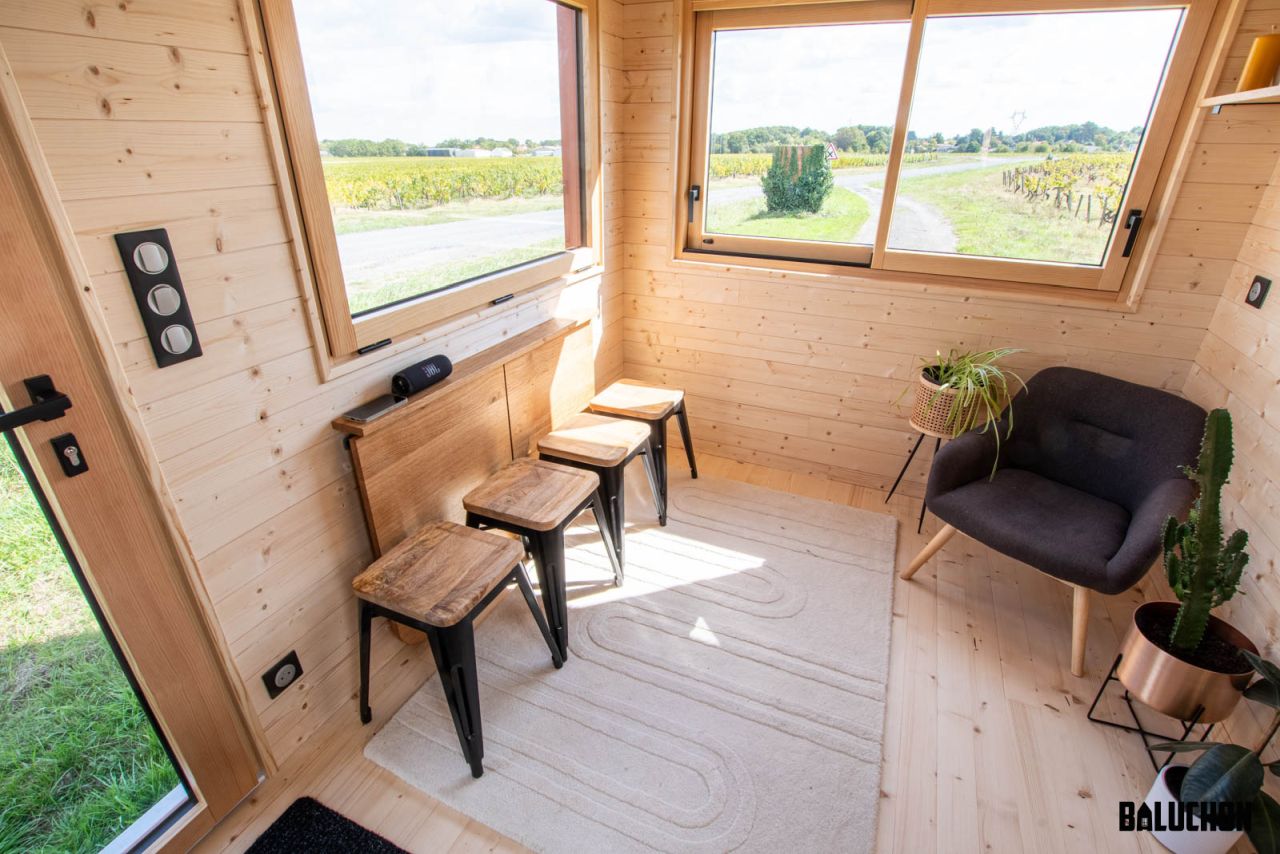 Tiny House in the Woods by Baluchon