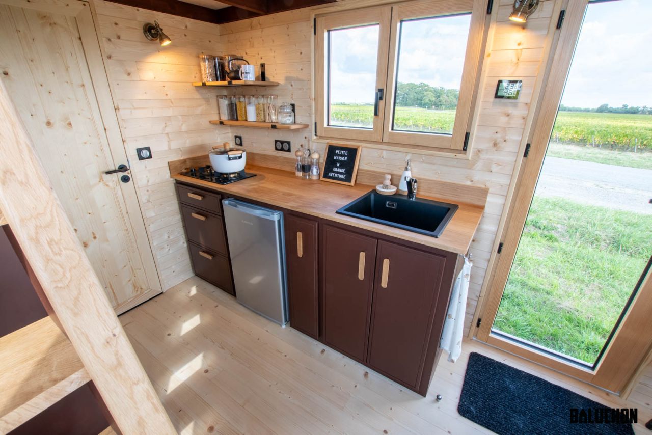 Tiny House in the Woods by Baluchon