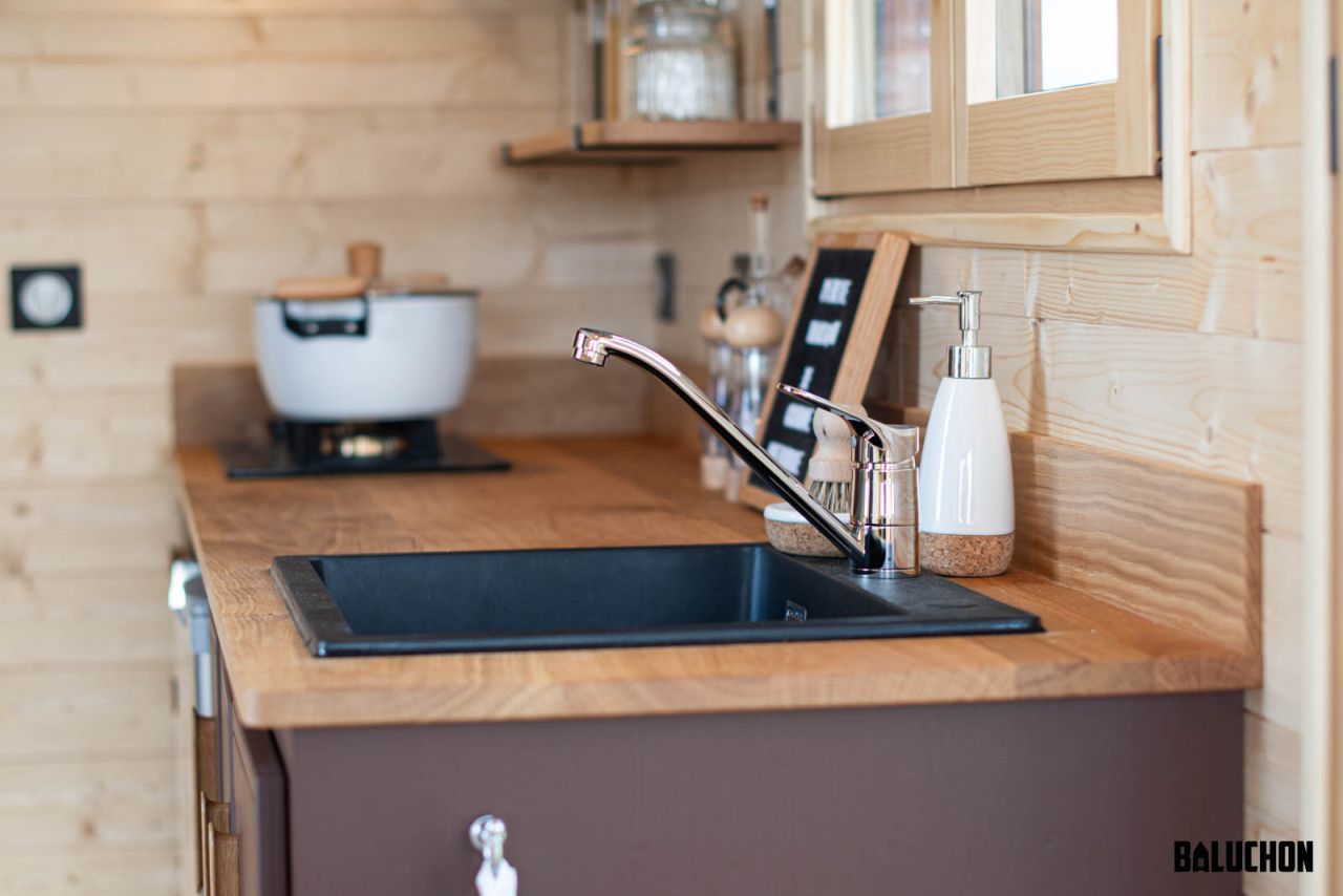 Tiny House in the Woods by Baluchon