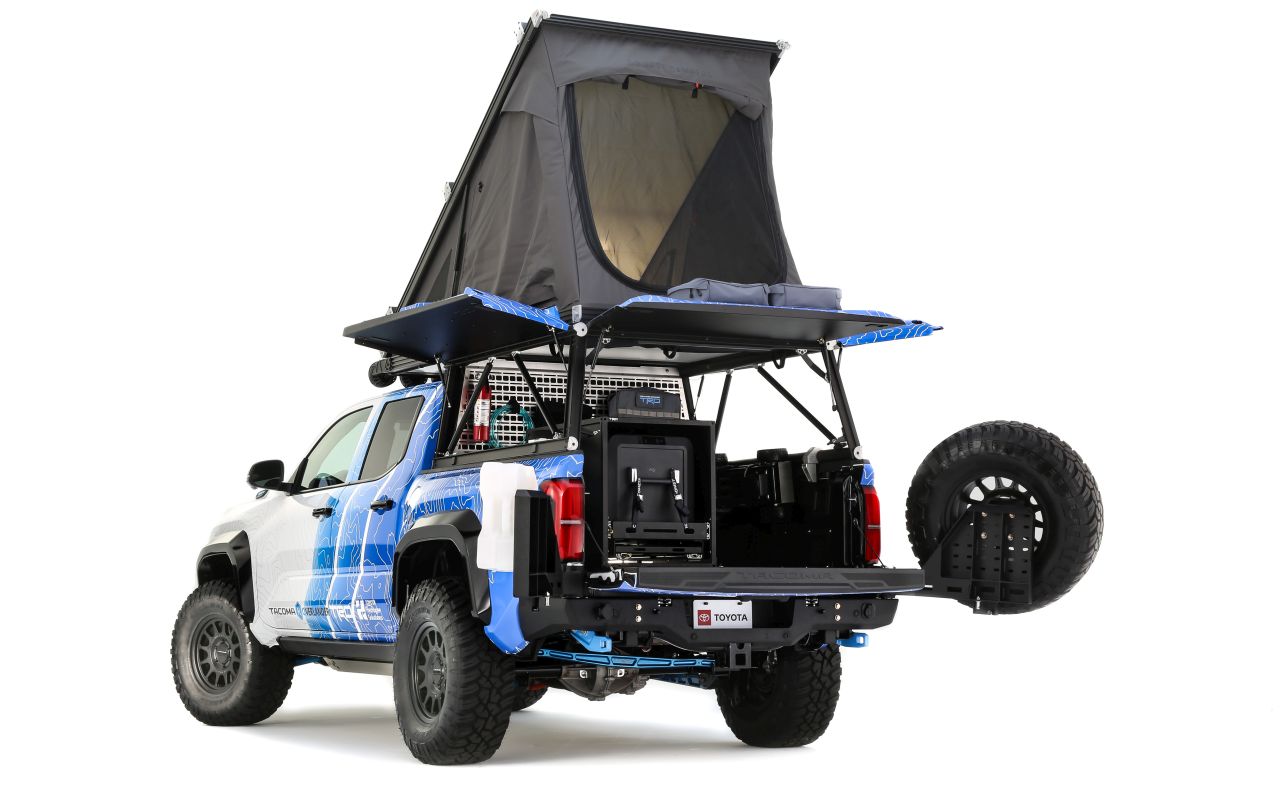 Toyota’s Tacoma H2s-Overlander Concept Combines Hydrogen Fuel Cell and Battery Electric Technologies