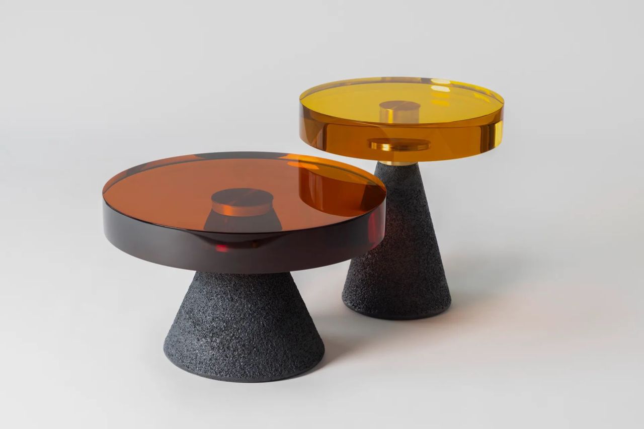 Transparency Matters Furniture Collection Combines Resin and Concrete Cleverly