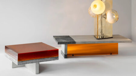 Draga & Aurel Deftly Combine Resin and Concrete in New Furniture for Dubai Design Week Transparency Matters Furniture Collection Combines Resin and Concrete Cleverly