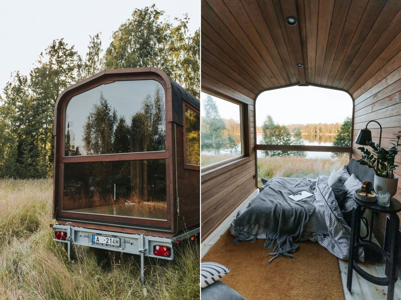 This Tiny Cabin Made of Thermowood is More Durable Than Standard Wooden House