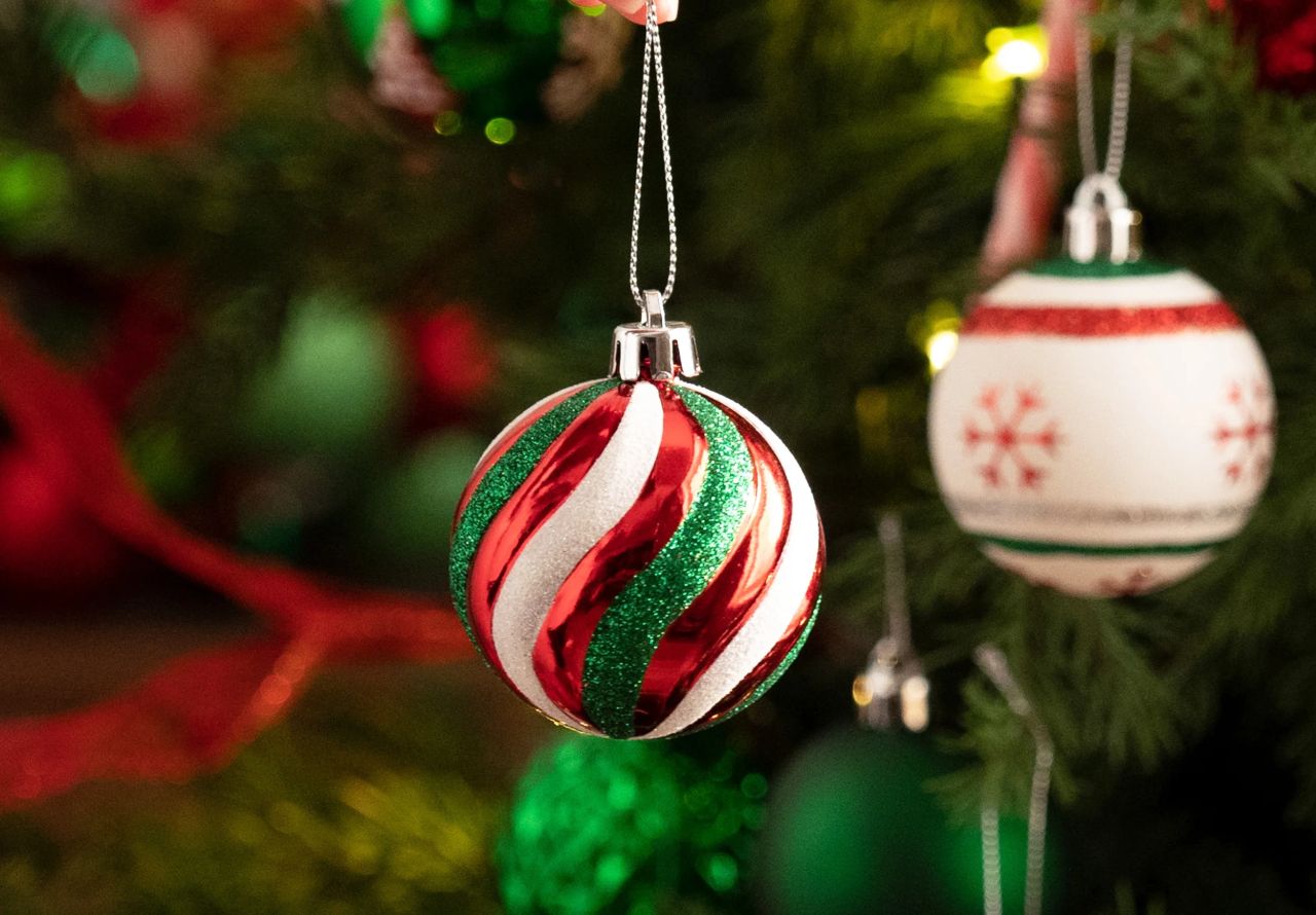 Walmart Black Friday Deals - Red Green White Hanging Ball Christmas Ornaments