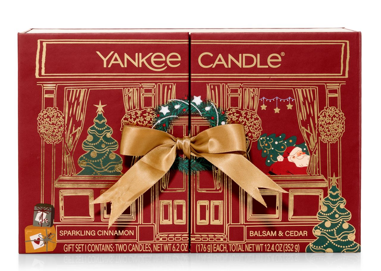 Yankee Candle Holiday Gift Sets - Fluted Candle Duo in Red