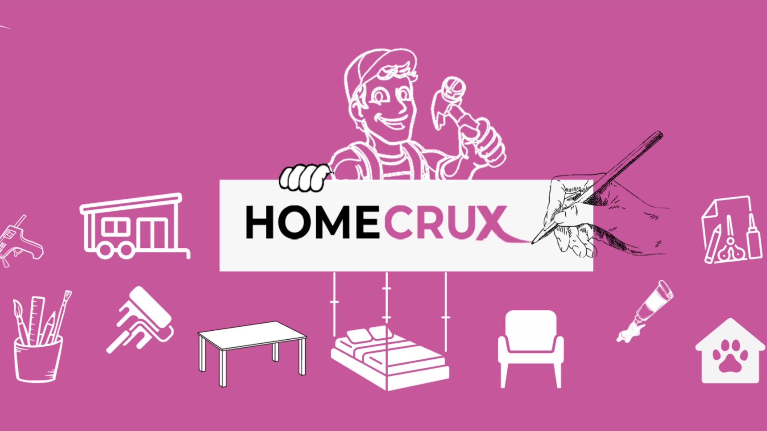 Homecrux: Modern Home Decorating Ideas logo