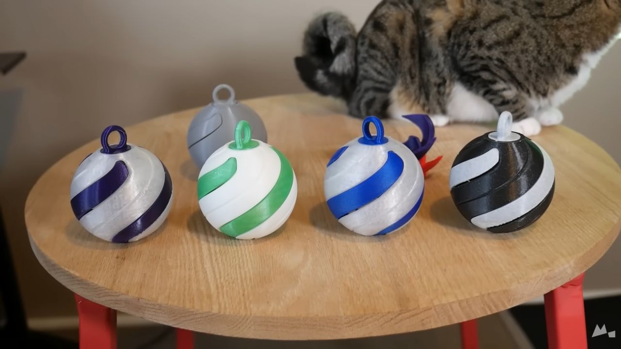3D-printed Christmas ornament 