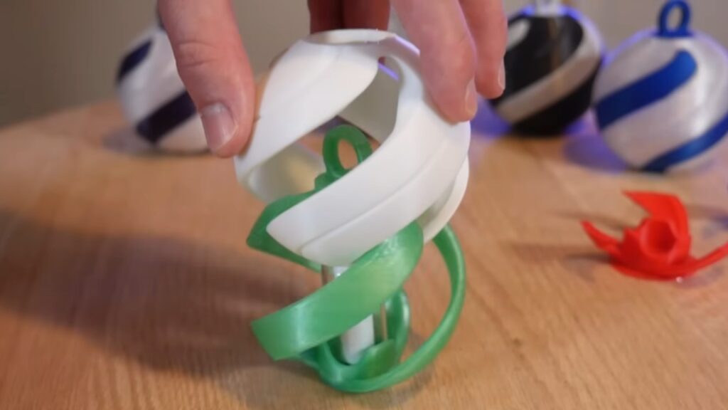 3D-printed Christmas ornament