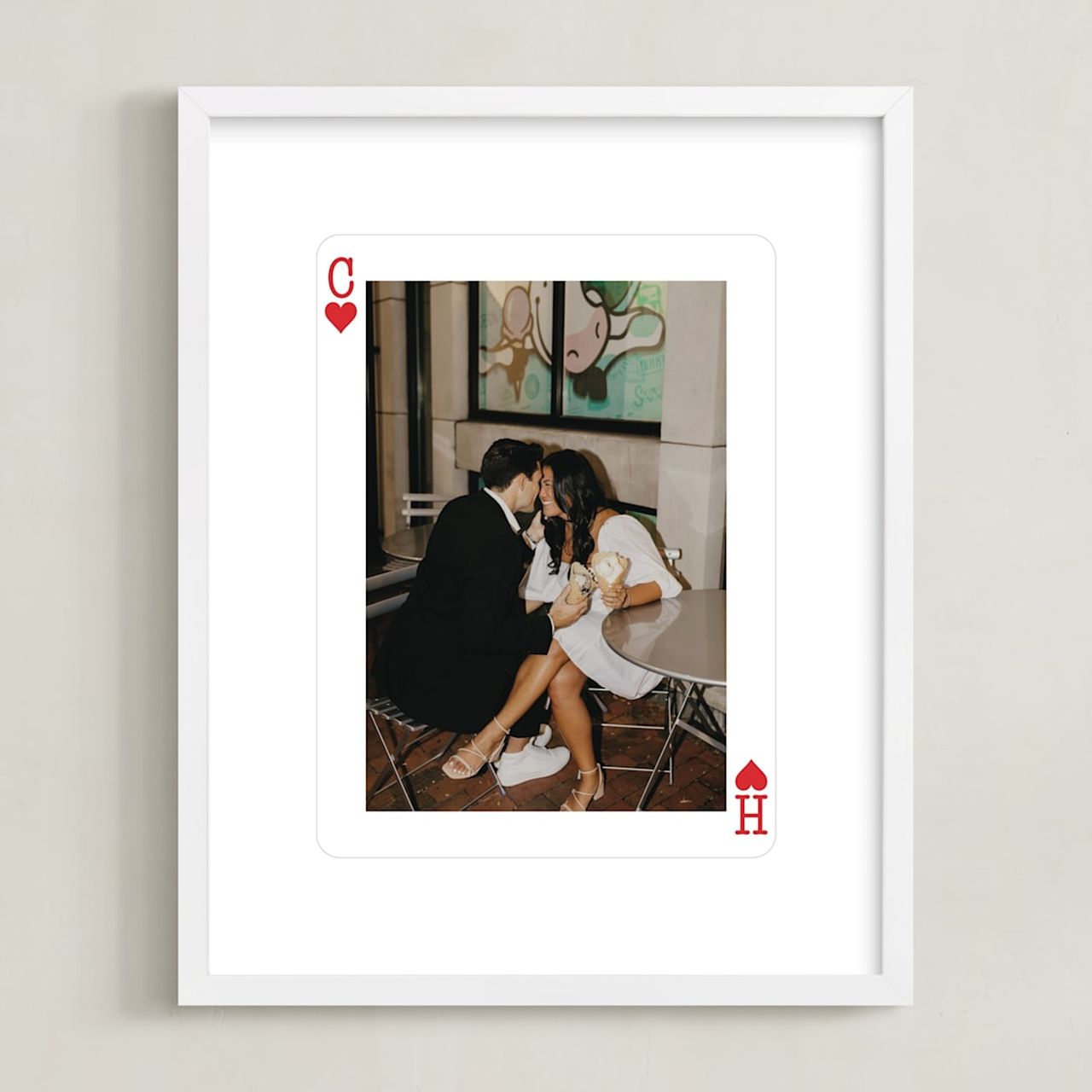 Ace of Hearts Framed Photo Print