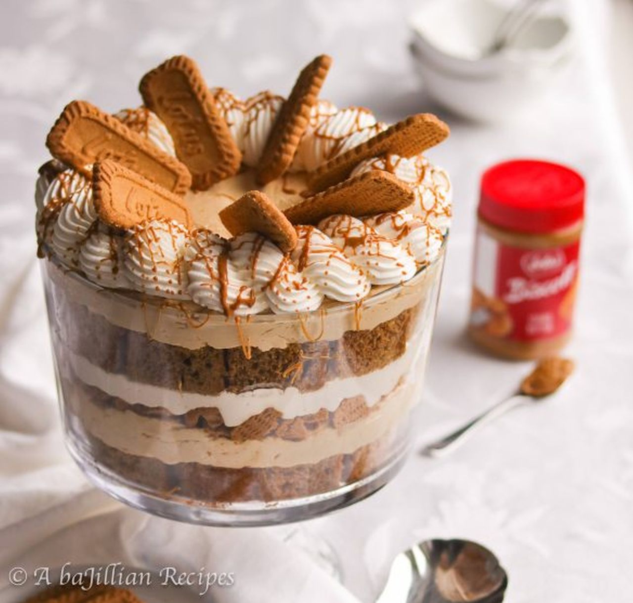 Biscoff Caramel and Coconut Ice Cream Trifle
