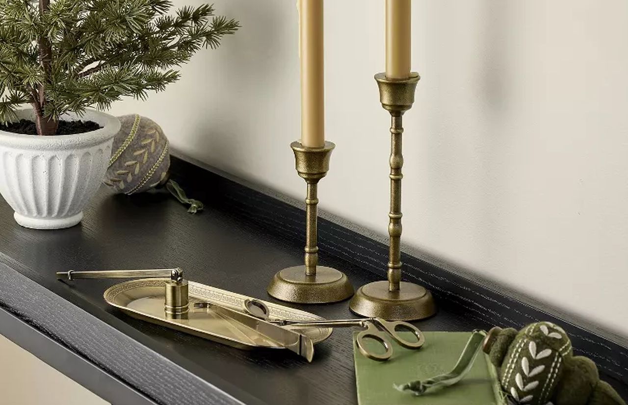 Brass Taper Candlesticks