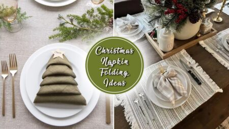 Christmas Napkin Folding Ideas to Try