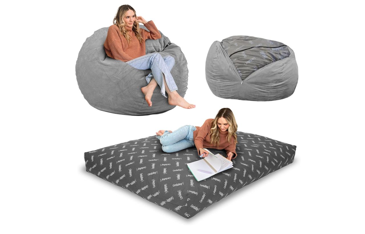 CordaRoy’s Chenille Convertible Bean Bag Chair