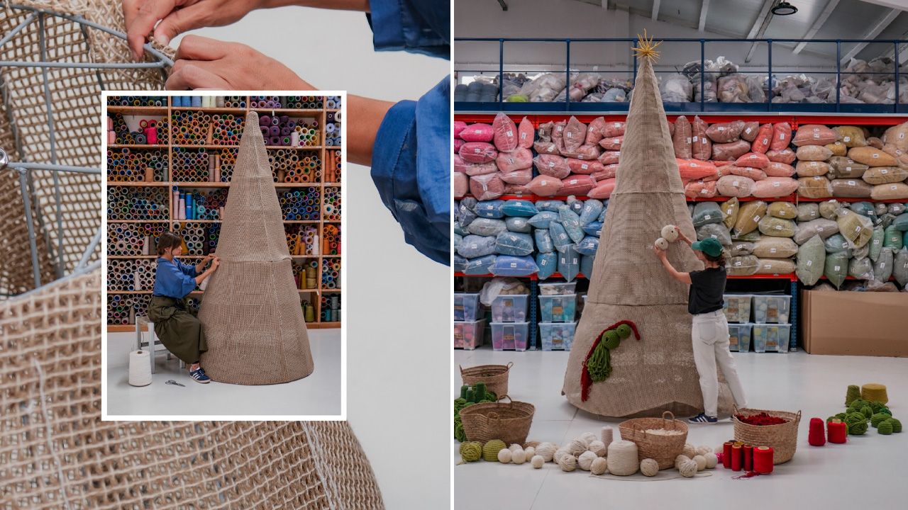 DIY yarn Christmas tree by Vanessa Barragão - 2