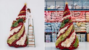 DIY yarn Christmas tree by Vanessa Barragão