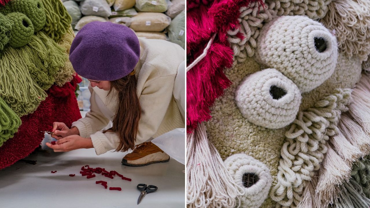 DIY yarn Christmas tree by Vanessa Barragão - 4