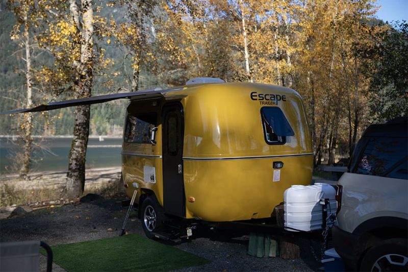 Escape E13 Fiberglass Travel Trailer in Vibrant Colors