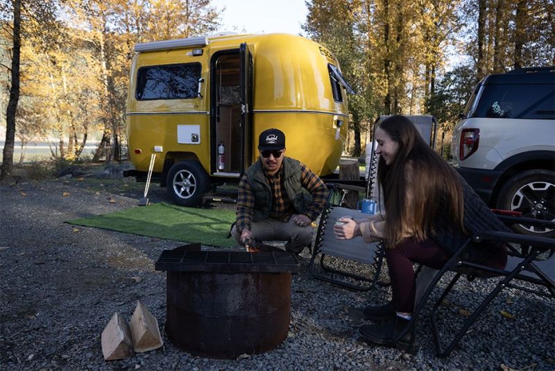 Escape E13 Fiberglass Travel Trailer in Vibrant Colors