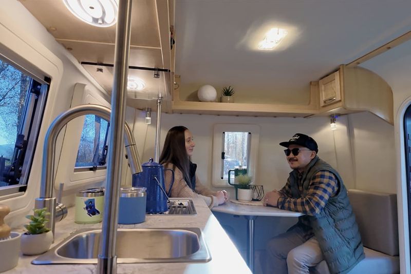 Escape E13 Fiberglass Travel Trailer in Vibrant Colors