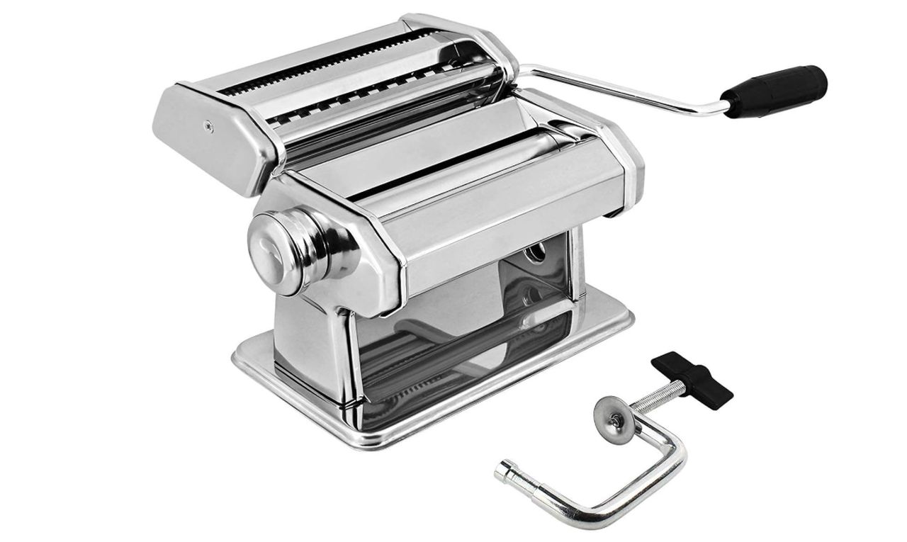 GOURMEX Stainless Steel Manual Pasta Maker