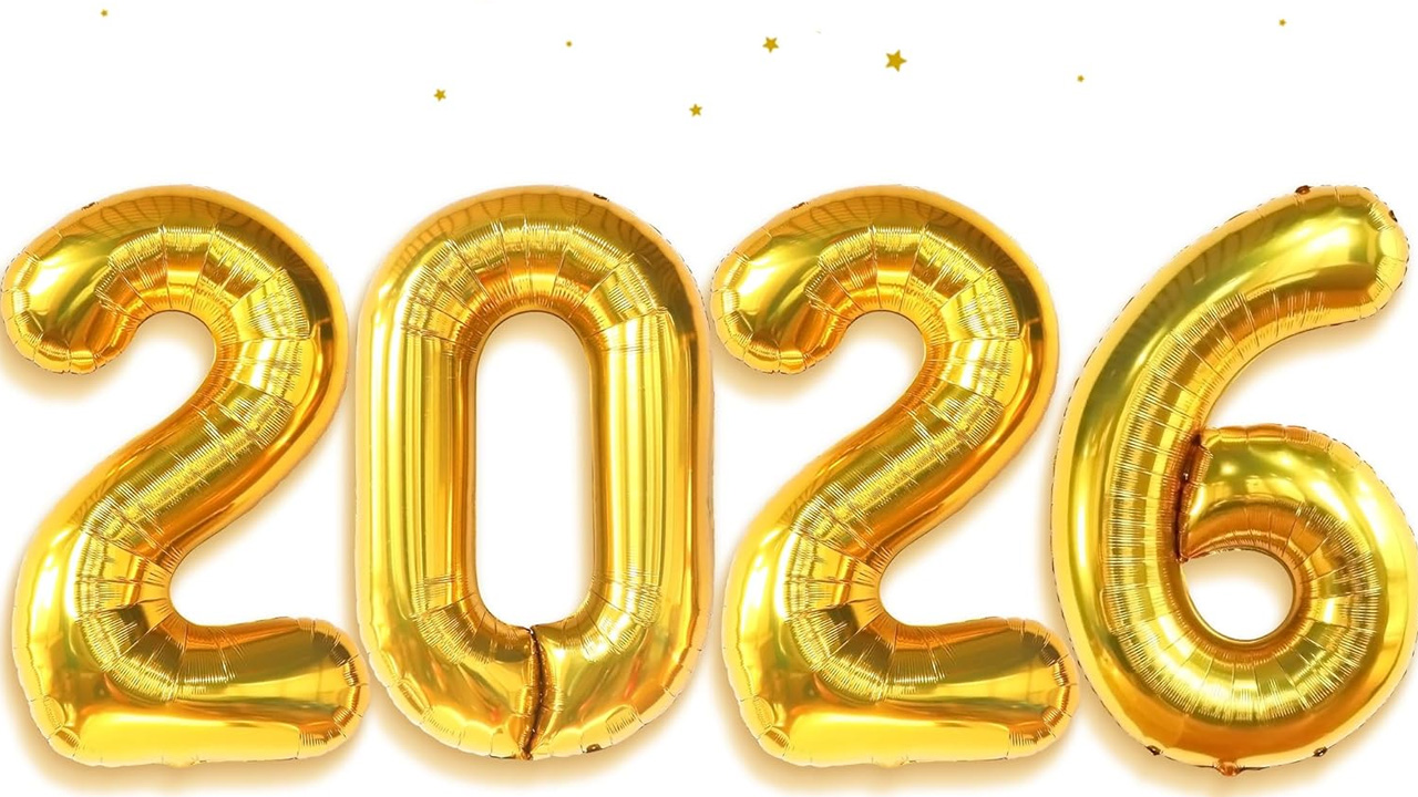 Giant Gold 2026 Balloons