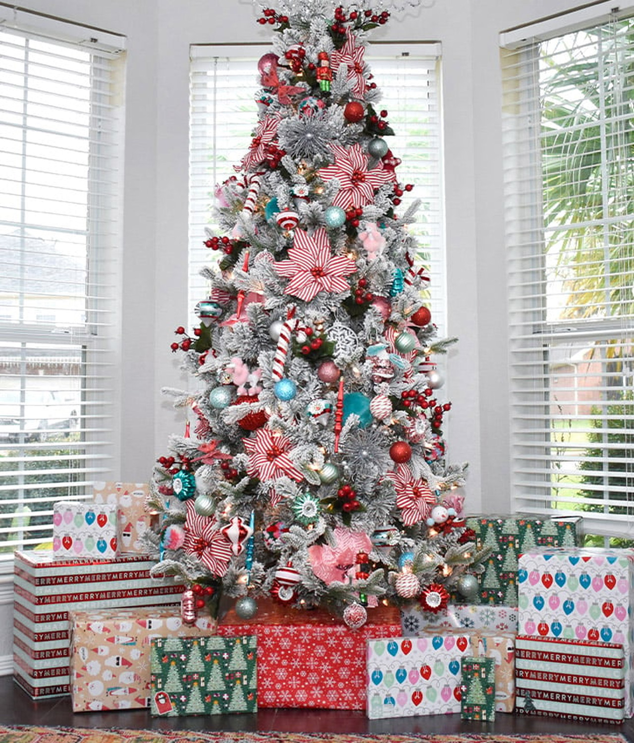 Hiding Christmas Tree Base With Gifts