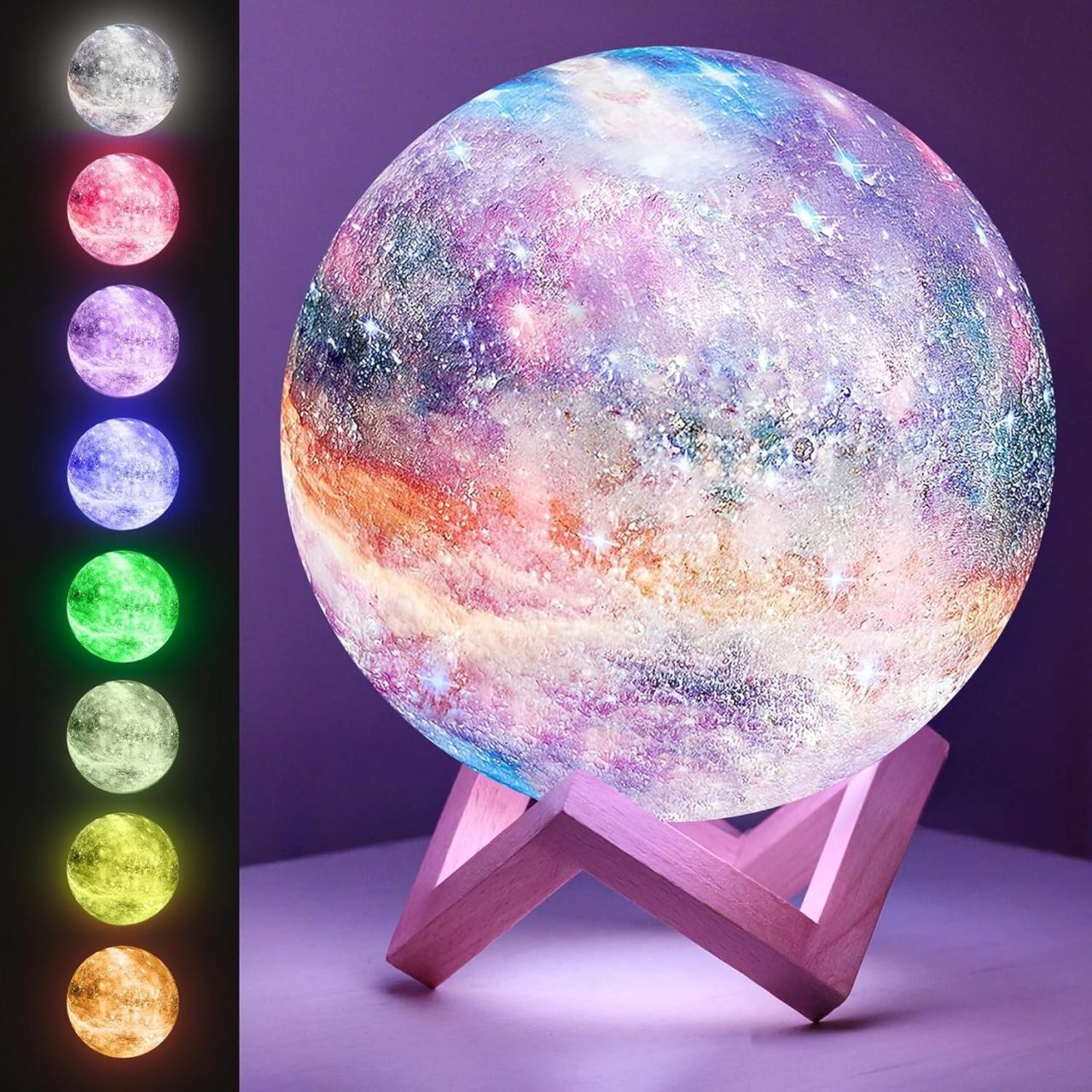 Mind-Glowing Galaxy Moon Lamp