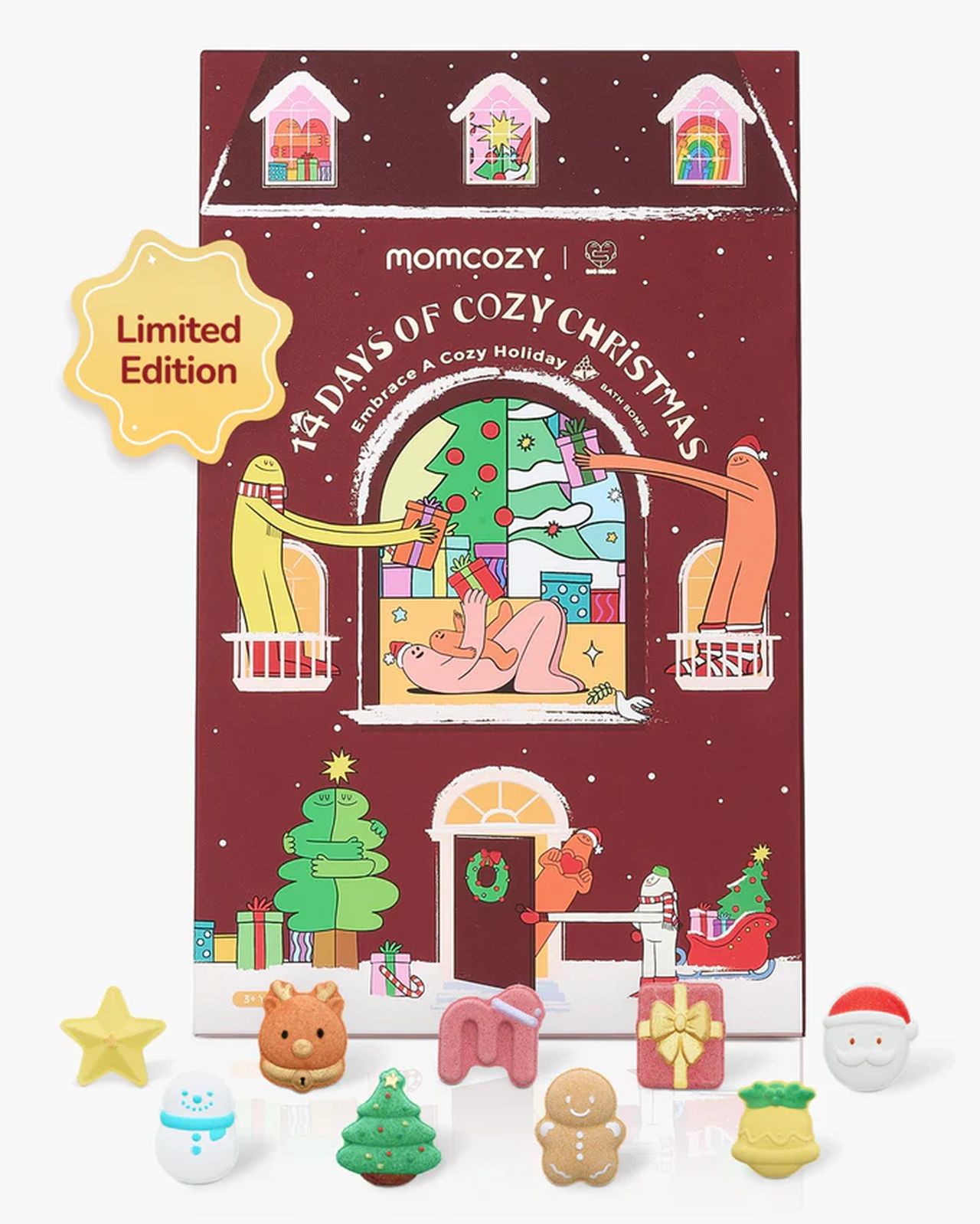 Momcozy & BIG HUGS Christmas Bath Bombs Countdown Calendar Mystery Box