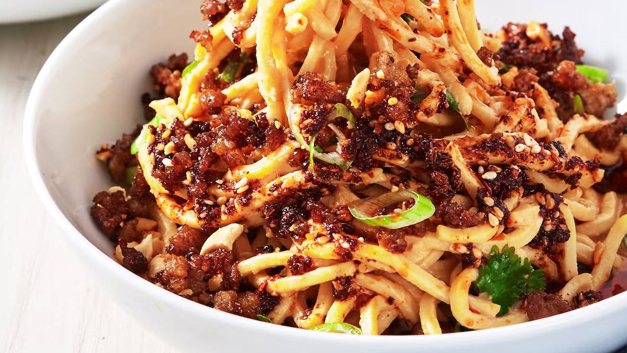 New Years Good Luck Food recipe ideas - Dan Dan Noodles