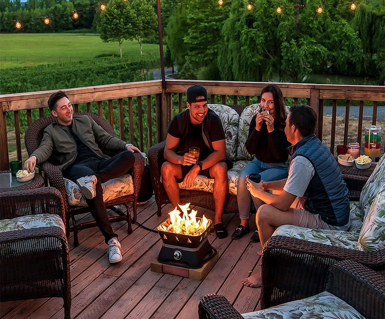 Outland Living Firebowl 805 Firecube 14-Inch Portable Propane Fire Pit