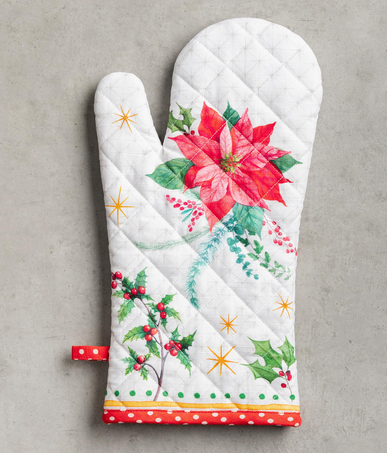 Oven Glove With Playful Border Design