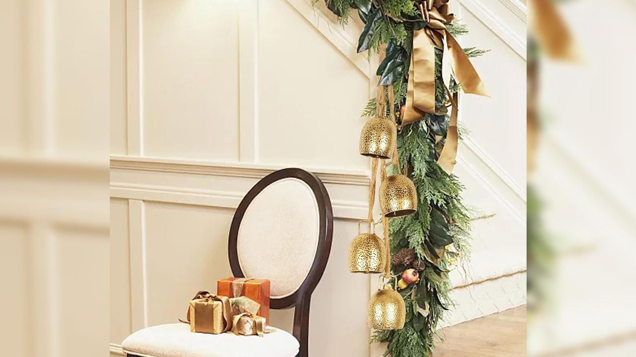 Ralph Lauren Christmas Aesthetic - Brass Vintage Handmade Christmas Bells